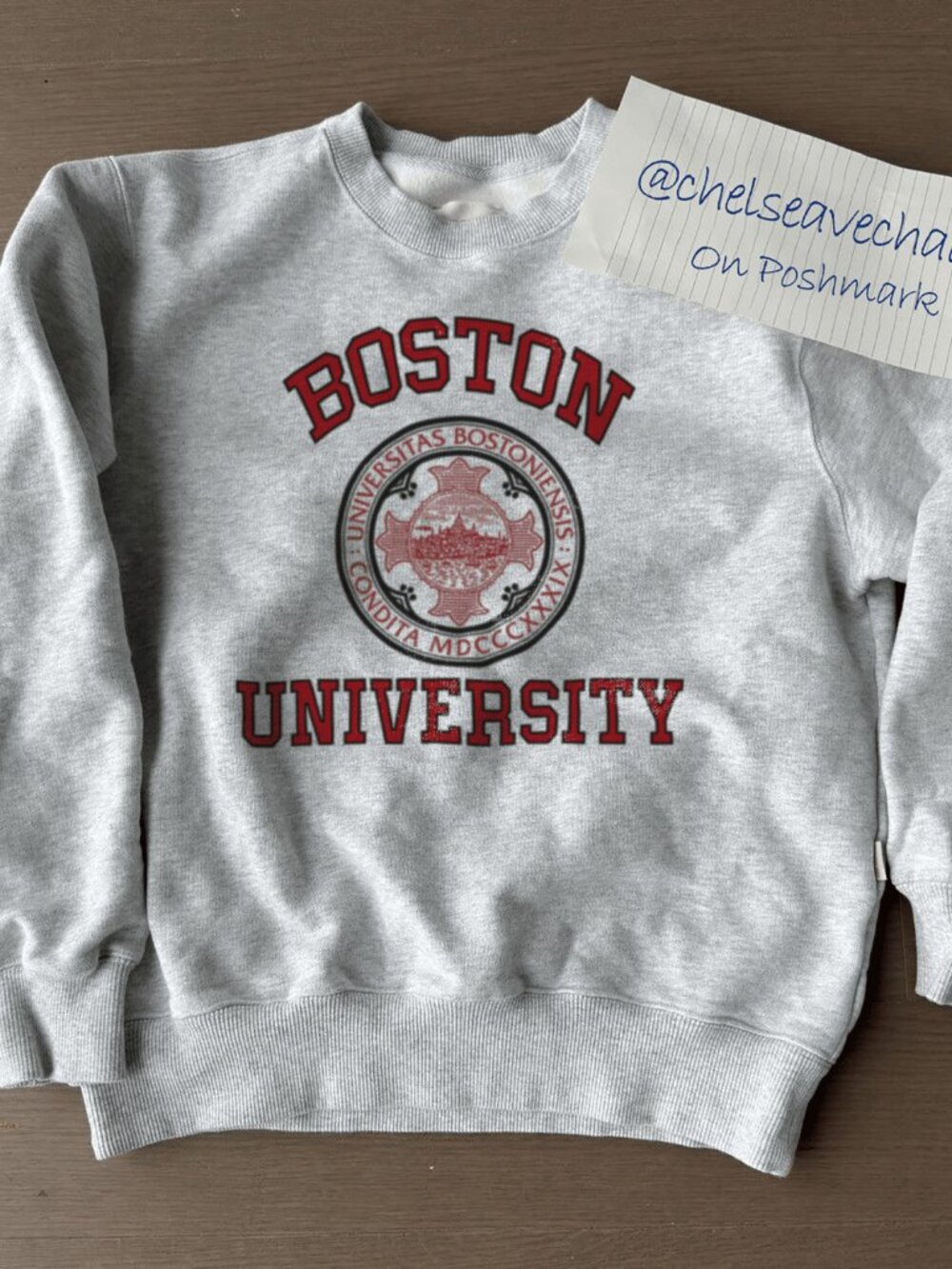 90s Vintage Boston University Crewneck Sweatshirt, Retro BU EST 1839 Shirt Tee